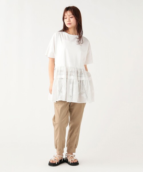 BEAMS HEART(ビームスハート)の「【9/17値下げ】麻混 ジョグ パンツ(S~L・洗濯可)(その他パンツ・レディース・パープル系その他5/ベージュ/オリーブ/ブラック・LARGE/MEDIUM/SMALL)」の11枚目の写真