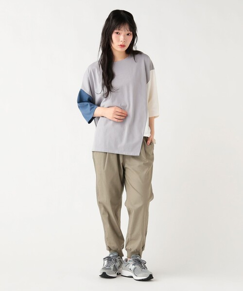 BEAMS HEART(ビームスハート)の「【9/17値下げ】麻混 ジョグ パンツ(S~L・洗濯可)(その他パンツ・レディース・パープル系その他5/ベージュ/オリーブ/ブラック・LARGE/MEDIUM/SMALL)」の10枚目の写真