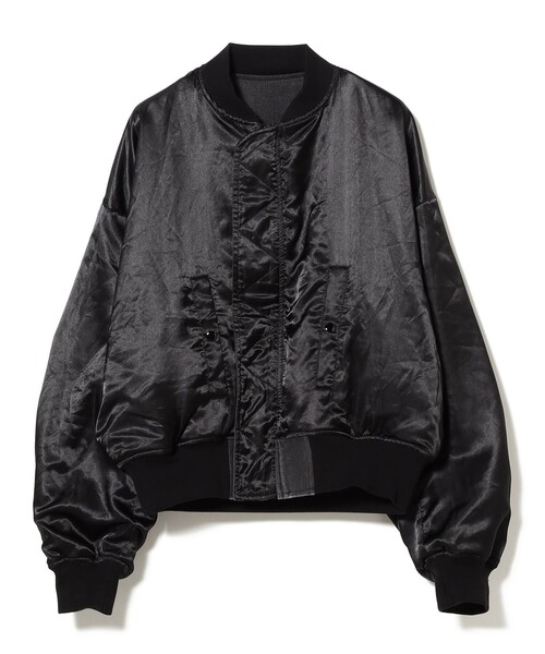 BEAMS（ビームス）の「リバーシブル フェード ボンバー ジャケット（ブルゾン・メンズ・ブラック/オリーブ・S/M/L/XL）」の9枚目の写真
