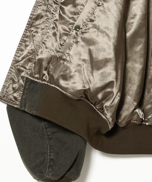 BEAMS（ビームス）の「リバーシブル フェード ボンバー ジャケット（ブルゾン・メンズ・ブラック/オリーブ・S/M/L/XL）」の14枚目の写真