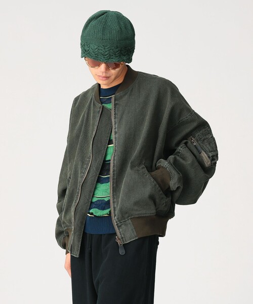 BEAMS（ビームス）の「リバーシブル フェード ボンバー ジャケット（ブルゾン・メンズ・ブラック/オリーブ・S/M/L/XL）」の22枚目の写真