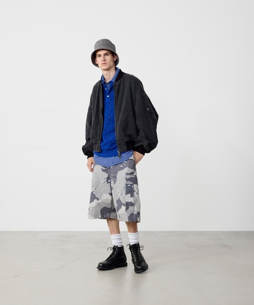 BEAMS(ビームス)の「リバーシブル フェード ボンバー ジャケット(ブルゾン・メンズ・ブラック/オリーブ・S/M/L/XL)」の22枚目の写真