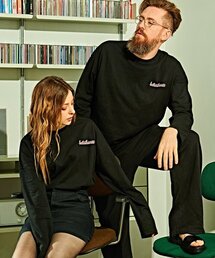 BETTERTHAN88（ベターザン88）の「ロラオーバーサイズウォッシング20番手長袖Tシャツバンタブラック（Tシャツ/カットソー）」