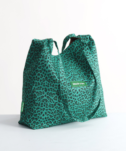 GREEN STUFF（グリーンスタッフ）の「boxy bag 53 - leopard green（エコバッグ/サブバッグ・レディース・その他・FREE）」の9枚目の写真