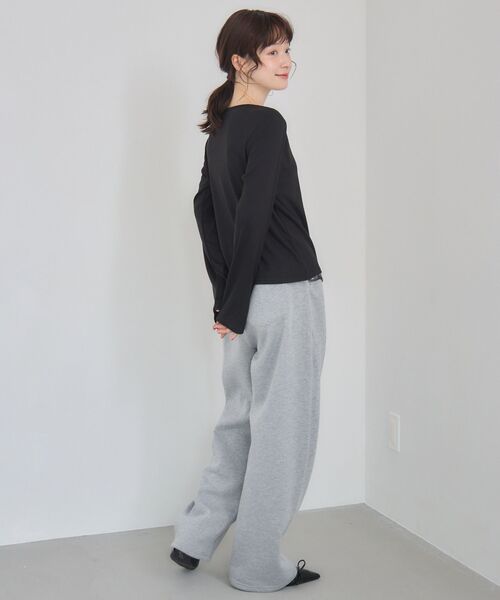 RETRO GIRL(レトロガール)の「裏起毛スウェットPT(スウェットパンツ・レディース・ブラック/ダークグレー/ホワイト系その他・FREE)」の8枚目の写真