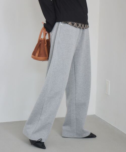 RETRO GIRL(レトロガール)の「裏起毛スウェットPT(スウェットパンツ・レディース・ブラック/ダークグレー/ホワイト系その他・FREE)」の13枚目の写真