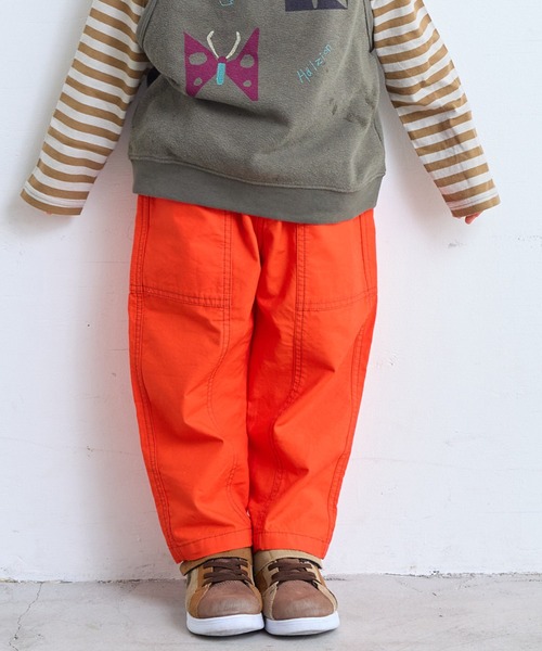 Life Support Products（ライフサポートプロダクツ）の「ツイルパッチポケットパンツ（チノパンツ・キッズ・グリーン/オフホワイト/チャコール/ベージュ/オレンジ・100/90/80/95/110/150/140/130/120）」の5枚目の写真