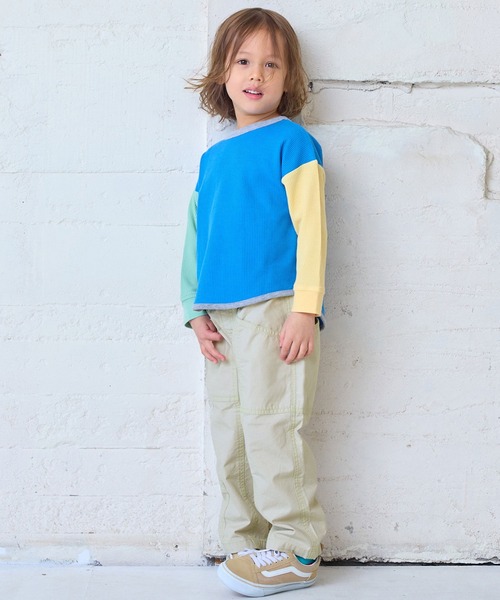 Life Support Products（ライフサポートプロダクツ）の「ツイルパッチポケットパンツ（チノパンツ・キッズ・グリーン/オフホワイト/チャコール/ベージュ/オレンジ・100/90/80/95/110/150/140/130/120）」の10枚目の写真