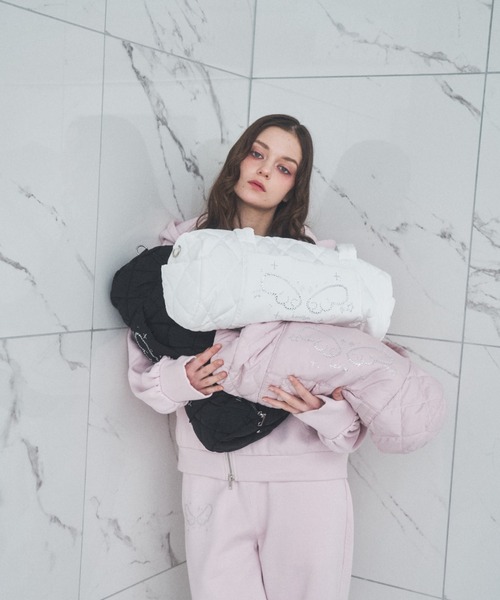 Lovilyn（ラヴィリン）の「エンジェルモチーフボストンバッグ（ショルダーバッグ・レディース・ブラック/ホワイト/ピンク・FREE）」の18枚目の写真