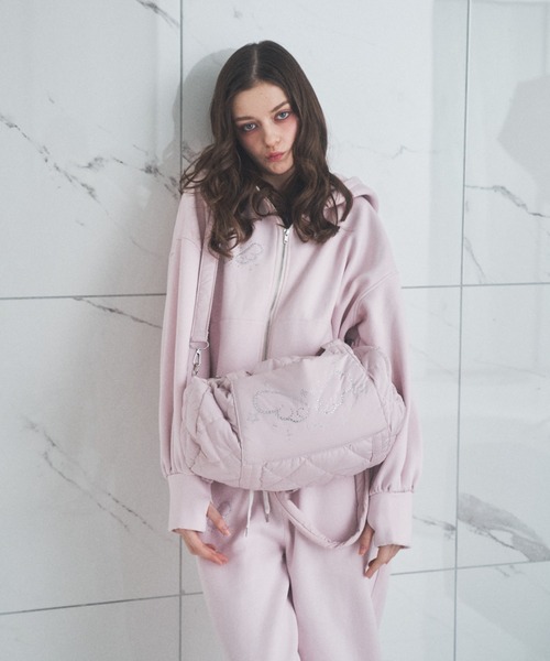 Lovilyn（ラヴィリン）の「エンジェルモチーフボストンバッグ（ショルダーバッグ・レディース・ブラック/ホワイト/ピンク・FREE）」の8枚目の写真