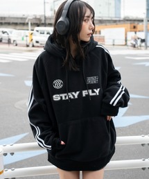 WEGO/ラインフリースパーカー
