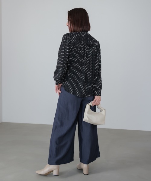 Bou Jeloud（ブージュルード）の「パターンシフォンブラウス（シャツ/ブラウス・レディース・アイボリー/ブラック・38）」の18枚目の写真