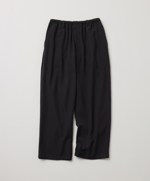 UNFOLLOW(アンフォロー)の「【FOLL / フォル】washed wool cotton relax pants(スラックス・メンズ・グレー・3/2)」の1枚目の写真