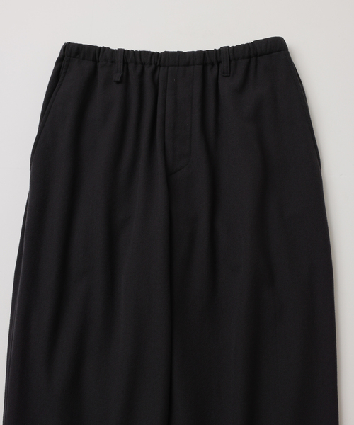 UNFOLLOW(アンフォロー)の「【FOLL / フォル】washed wool cotton relax pants(スラックス・メンズ・グレー・3/2)」の2枚目の写真