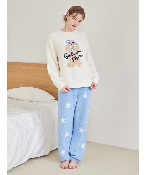 3柄ジャガードロングパンツ（ルームウェア/パジャマ）｜gelato pique