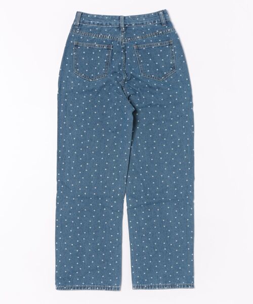 GORGE（ゴージ）の「《小花柄デニム×ゆるストレート》レディース デニムパンツ 体型カバー  春夏秋冬（その他パンツ・レディース・ブルー/ブラック/ライトブルー・M/S）」の9枚目の写真