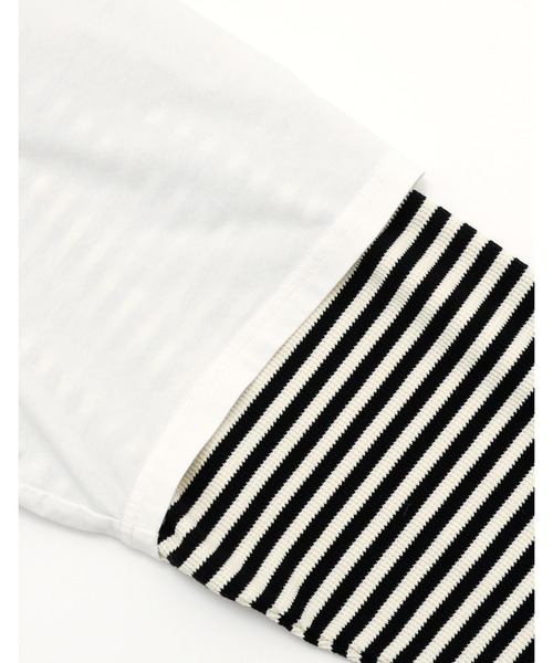 Little sunny bite（リトルサニーバイト）の「【8】【it】【little sunny bite Disney collection】 lady fake layered long tee（Tシャツ/カットソー・レディース・ピンク/ホワイト/ブラック・SMALL/MEDIUM）」の12枚目の写真