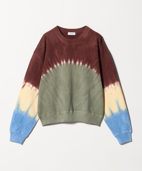 ATTISESSION(アティセッション)の「<ATTISESSION>タイダイ スウェット トップス(スウェット・レディース・ダークブラウン/オリーブ・FREE)」の12枚目の写真