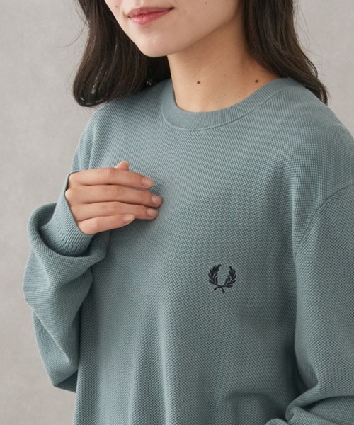 FRED PERRY(フレッドペリー)の「【FRED PERRY】PIQUE STITCH JUMPER K1309②(ニット/セーター・メンズ・セージグリーン/グレイッシュブルー/カーキ・S/M/L/XL)」の15枚目の写真