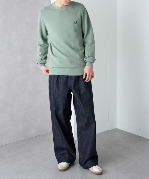 FRED PERRY(フレッドペリー)の「【FRED PERRY】PIQUE STITCH JUMPER K1309②(ニット/セーター・メンズ・セージグリーン/グレイッシュブルー/カーキ・S/M/L/XL)」の13枚目の写真
