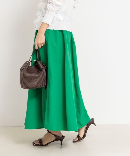 NOLLEY’S(ノーリーズ)の「ウォッシャブルフレアマキシスカート(スカート・レディース・グリーン/ホワイト系その他2・36/38)」の17枚目の写真