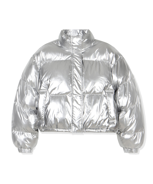 URBAN PLAYERS(アーバンプレイヤーズ)の「ジョリーグロッシー クロップパディング (シルバー)(ダウンジャケット/コート・レディース・その他・FREE)」の5枚目の写真