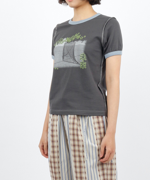 SUNNECT(ソネクト)の「Nirai Ringer Tee - Charcoal(Tシャツ/カットソー・レディース・その他・OS)」の3枚目の写真