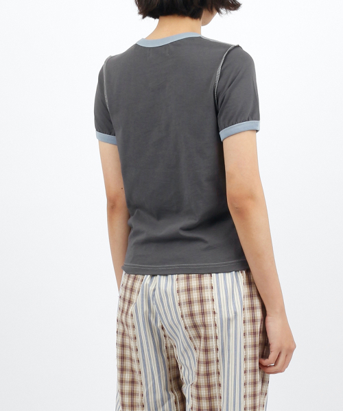 SUNNECT(ソネクト)の「Nirai Ringer Tee - Charcoal(Tシャツ/カットソー・レディース・その他・OS)」の4枚目の写真