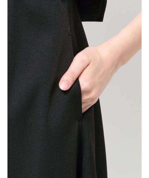 MERCURYDUO（マーキュリーデュオ）の「バイカラーハーフスリーブトレンチフレアワンピース（ワンピース・レディース・ミント/ベージュ/グレー/ブラック・SMALL/MEDIUM）」の16枚目の写真