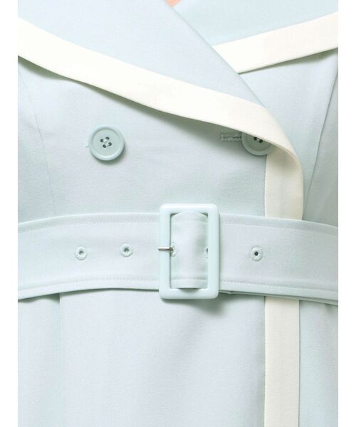 MERCURYDUO（マーキュリーデュオ）の「バイカラーハーフスリーブトレンチフレアワンピース（ワンピース・レディース・ミント/ベージュ/グレー/ブラック・SMALL/MEDIUM）」の20枚目の写真