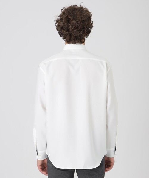 BLACK LABEL CRESTBRIDGE（ブラックレーベル・クレストブリッジ）の「クレスブリッジチェックパッチワークシャツ（シャツ/ブラウス・メンズ・オフホワイト/ブラック・M/L/S/XL）」の5枚目の写真