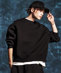 Jih Nunc | msw1834-ショート丈ポンチ刺繍プルオーバー(JIH-R1149)(スウェット)