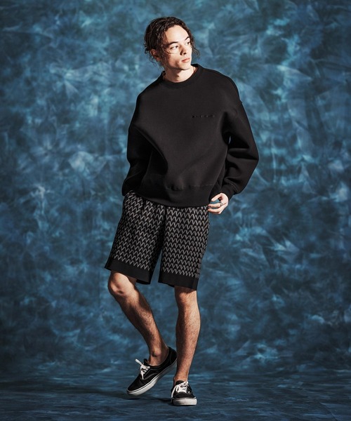 Jih Nunc（ジーヌンク）の「msw1834-ショート丈ポンチ刺繍プルオーバー(JIH-R1149)（スウェット・メンズ・ネイビー/ホワイト/ブラック・L/M/S）」の9枚目の写真