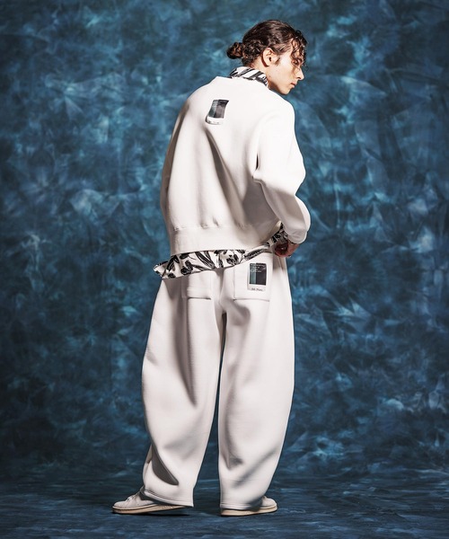 Jih Nunc（ジーヌンク）の「msw1834-ショート丈ポンチ刺繍プルオーバー(JIH-R1149)（スウェット・メンズ・ネイビー/ホワイト/ブラック・L/M/S）」の14枚目の写真