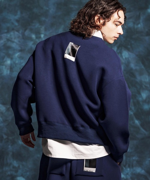 Jih Nunc（ジーヌンク）の「msw1834-ショート丈ポンチ刺繍プルオーバー(JIH-R1149)（スウェット・メンズ・ネイビー/ホワイト/ブラック・L/M/S）」の17枚目の写真