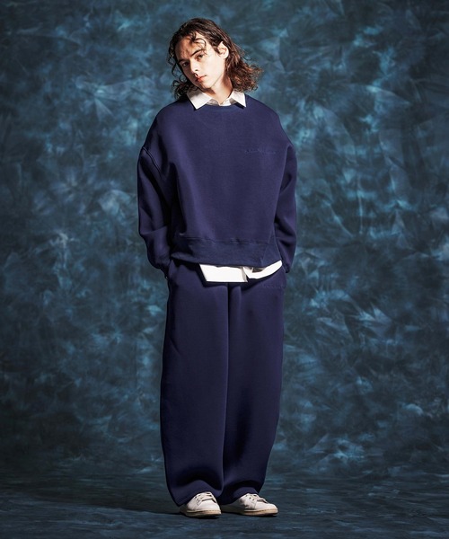 Jih Nunc（ジーヌンク）の「msw1834-ショート丈ポンチ刺繍プルオーバー(JIH-R1149)（スウェット・メンズ・ネイビー/ホワイト/ブラック・L/M/S）」の18枚目の写真