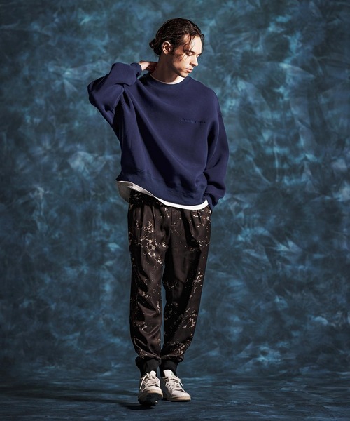 Jih Nunc（ジーヌンク）の「msw1834-ショート丈ポンチ刺繍プルオーバー(JIH-R1149)（スウェット・メンズ・ネイビー/ホワイト/ブラック・L/M/S）」の19枚目の写真