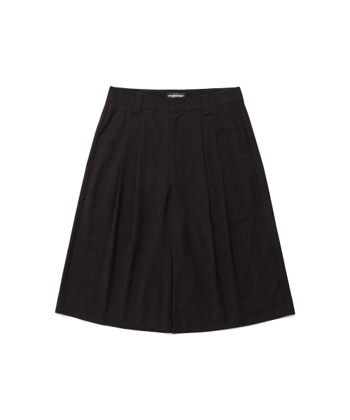 NICE GHOST CLUB(ナイスゴーストクラブ)の「CHECK TAILORED SHORTS_BLACK(NG2EMUPA63A)(その他パンツ・レディース・ブラック・S/M/L)」の1枚目の写真