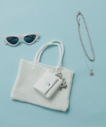 3.401 DEPARTMENT（サントヨンマルイチデパートメント）の「【Su1.】ラメニットバッグ(チャームポーチ付)（ハンドバッグ）」