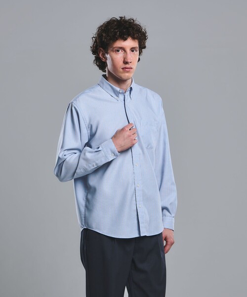 green label relaxing(グリーンレーベルリラクシング)の「W/R オックスフォード ボタンダウン 長袖 シャツ(シャツ/ブラウス・メンズ・ケリーグリーン/ライトピンク/ホワイト/コバルトブルー・S/XL/M/L)」の1枚目の写真