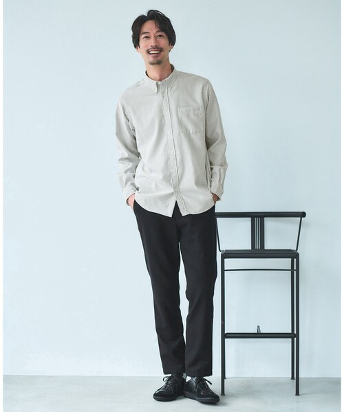 green label relaxing(グリーンレーベルリラクシング)の「W/R オックスフォード ボタンダウン 長袖 シャツ(シャツ/ブラウス・メンズ・ケリーグリーン/ライトピンク/ホワイト/コバルトブルー・S/XL/M/L)」の22枚目の写真