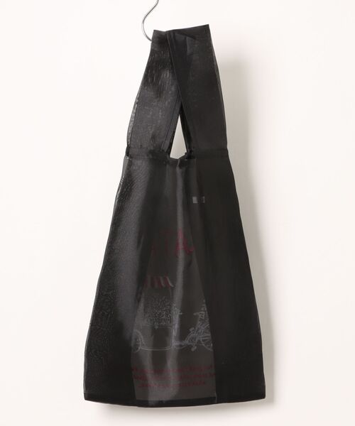 LILA&FLEUR(リラアンドフルール)の「Shopping Bag Organdie(エコバッグ/サブバッグ・レディース・ホワイト×グリーン/ホワイト系/ホワイト×ピンク/ネイビー系/ベージュ系/ブラック系・ONE SIZE)」の8枚目の写真