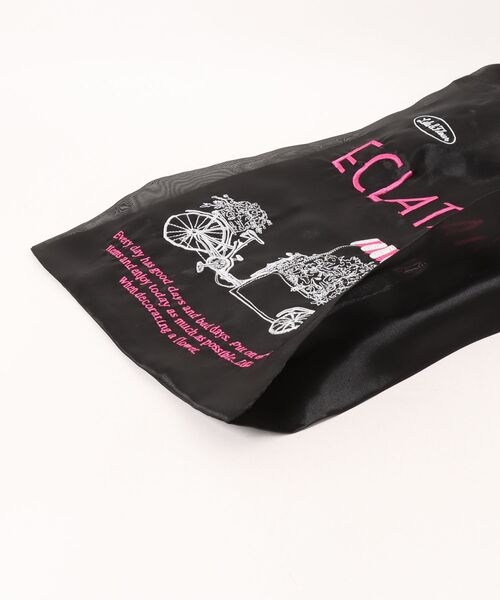 LILA&FLEUR(リラアンドフルール)の「Shopping Bag Organdie(エコバッグ/サブバッグ・レディース・ホワイト×グリーン/ホワイト系/ホワイト×ピンク/ネイビー系/ベージュ系/ブラック系・ONE SIZE)」の9枚目の写真