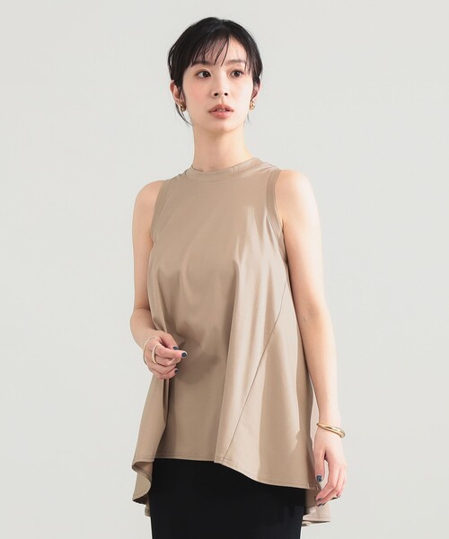 Demi-Luxe BEAMS(デミルクス ビームス)の「COG THE BIGSMOKE / HIBA バックフレアートップス(Tシャツ/カットソー・レディース・オフホワイト/ブラウン系その他2/ブラック・ONE SIZE)」の18枚目の写真