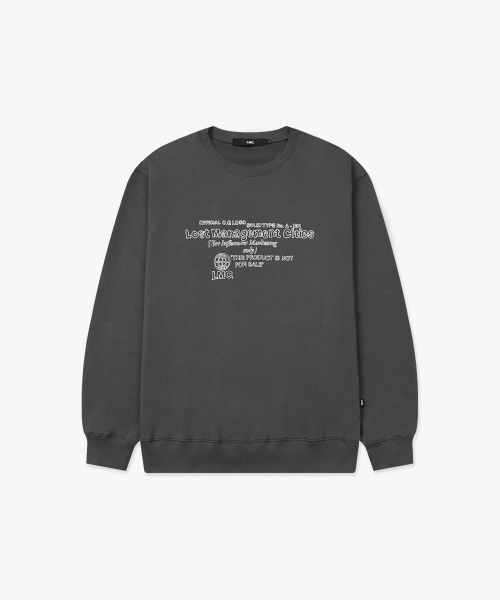 LMCの「FN OG DOODLE SWEATSHIRT charcoal(スウェット・レディース・その他・S/M/L/XL)」の4枚目の写真