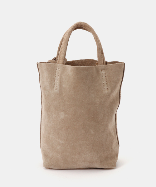 FRAMeWORK（フレームワーク）の「AULENTTI /オウレンティ 別注SUEDEMINI SHOULDER TOTE バッグ（ショルダーバッグ・レディース・イエロー/ネイビー/ベージュ・FREE）」の9枚目の写真