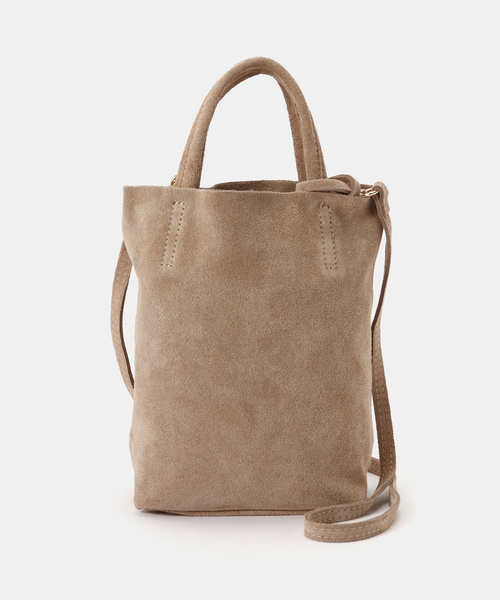 FRAMeWORK（フレームワーク）の「AULENTTI /オウレンティ 別注SUEDEMINI SHOULDER TOTE バッグ（ショルダーバッグ・レディース・イエロー/ネイビー/ベージュ・FREE）」の19枚目の写真