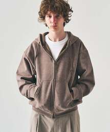 417 EDIFICE | スプレーダンボール ジップパーカー(パーカー)