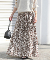 JOURNAL STANDARD relume | 《WEB限定追加 / 新色》コットンボイルクリンクルティアードスカート（柄）(スカート)