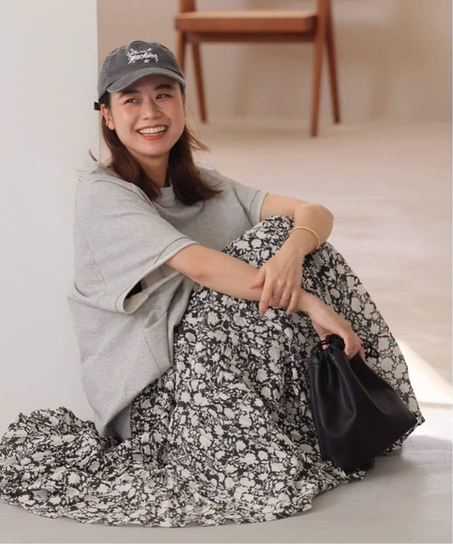 JOURNAL STANDARD relume（ジャーナルスタンダード　レリューム）の「《WEB限定追加 / 新色》コットンボイルクリンクルティアードスカート（柄）（スカート・レディース・サックスブルー/ブラック系その他/グリーン系その他/ブラウン・FREE）」の11枚目の写真